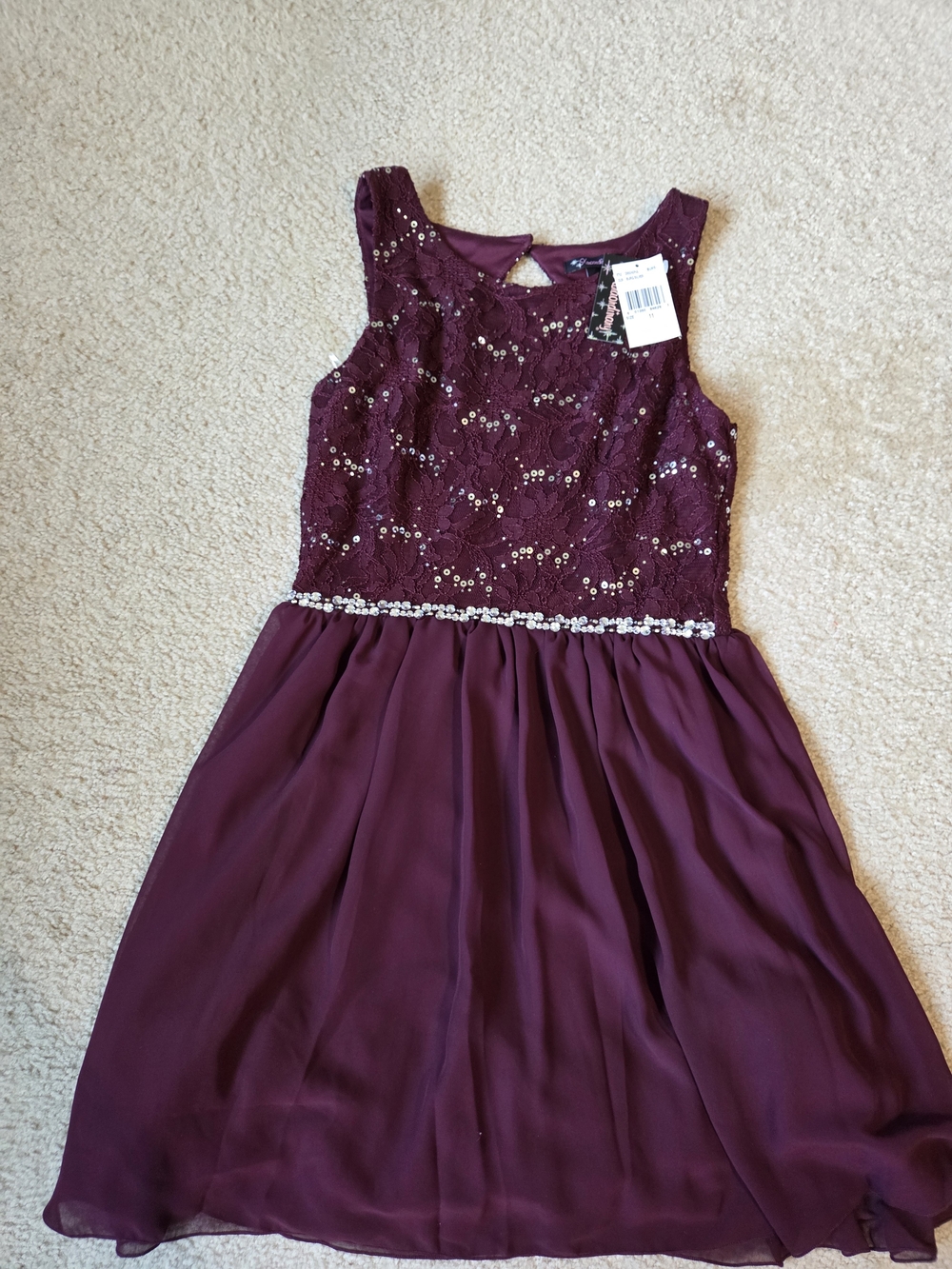NWT Xtraordinary Short Maroon Homecoming/Part Dress Size 11